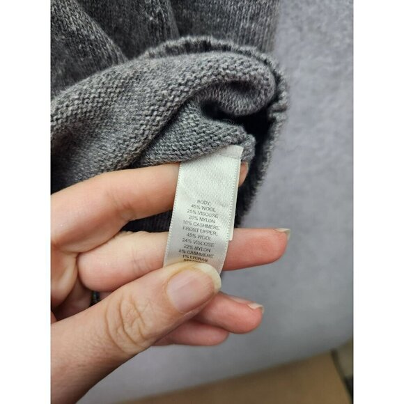 Banana Republic Womens Medium Luxury Cashmere Blend Gray Sweater - Picture 3 of 4